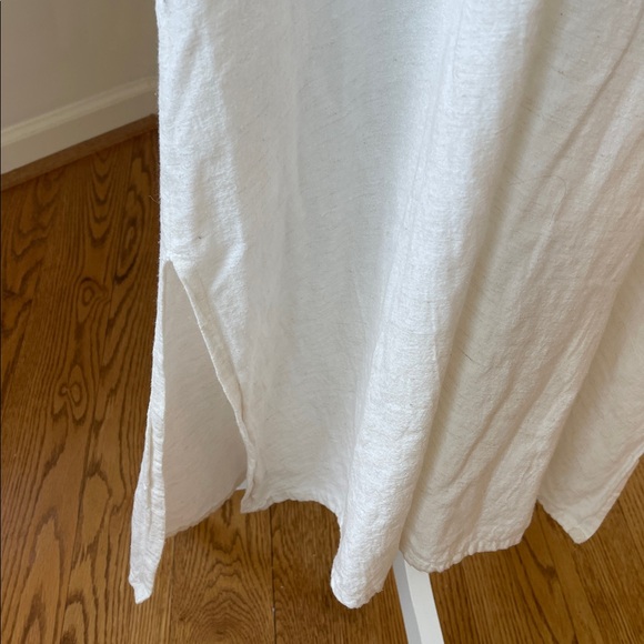 Ashro Cream cotton rayon Relaxed Fit minimalist Dress - Picture 6 of 10